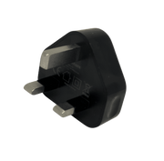 Usb wall plug 3 pin black charger
