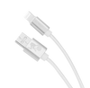 lightning USB Cable white Nylon 1m strap leather