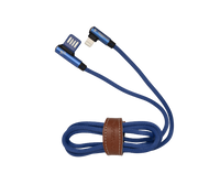 Blue 90 degré lightning USB Cable