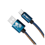 Bundle Monkey USB C Cable Blue Denim & Charger