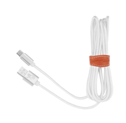 USB C USB Cable White Nylon 1m strap leather