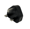 Usb wall plug 3 pin black charger